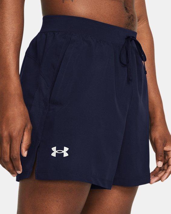 Men's UA Launch Unlined 5" Shorts in Blue image number 3